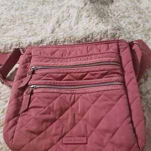 Vera Bradley performance twill triple zip hipster crossbody